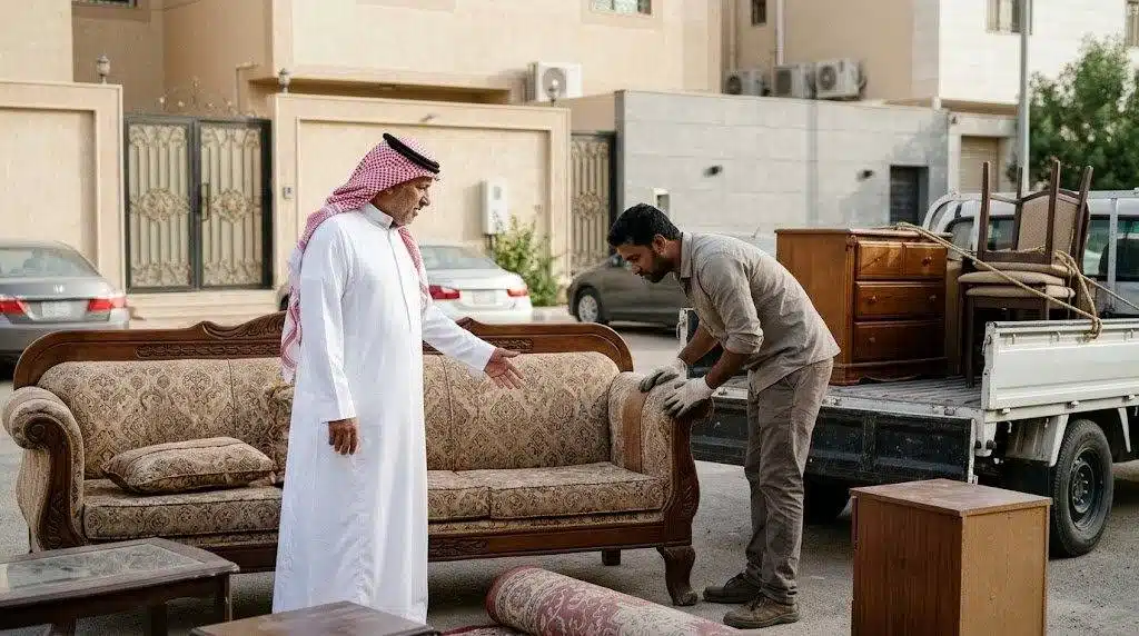 تقييم قطع الأثاث المستعمل بالرياض قبل الفك والنقل